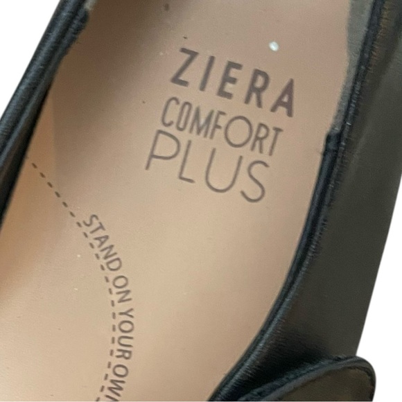ZIERA Black Leather Kitty Mary Jane Comfort Pumps Black 40W EU - Picture 12 of 13